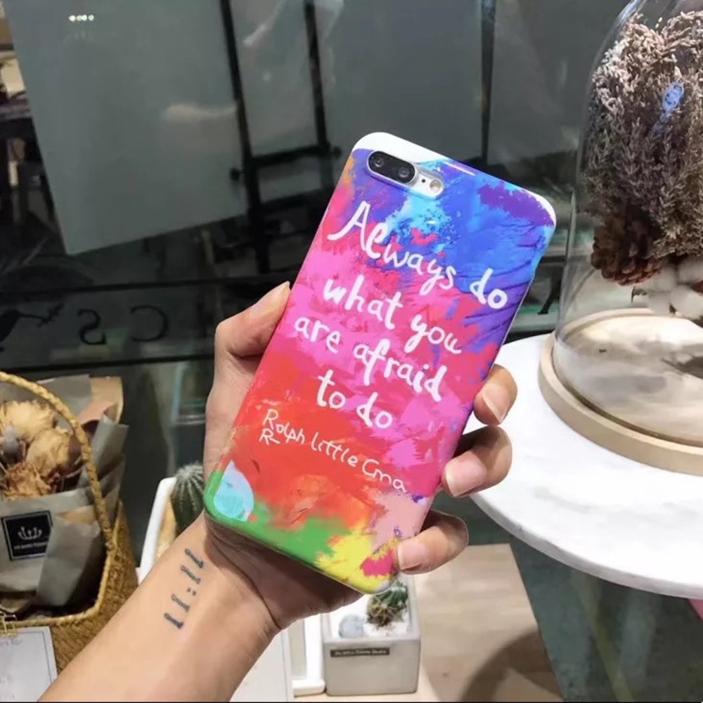 iPhone XS/7/8/+❤️️Do what you're afraid do case - Picture 2 of 7